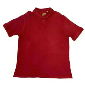 CARIBBEAN Men’s Silk Cotton Polo Shirt - Red - Size XLT